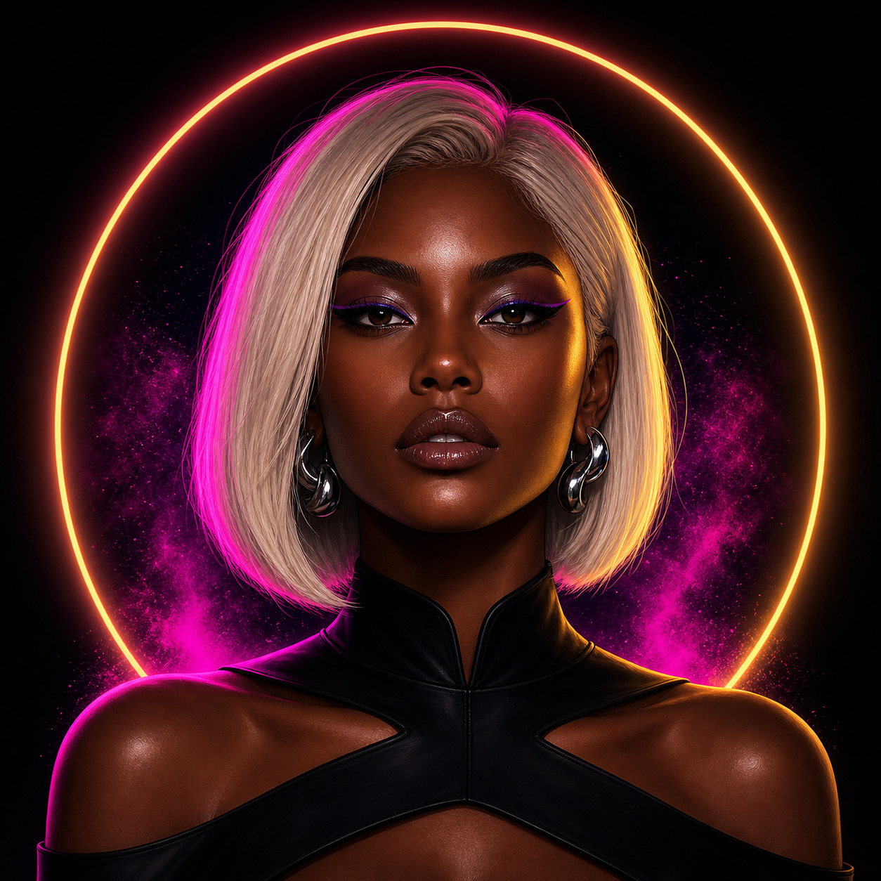 Illustrated portrait of pretty.problem